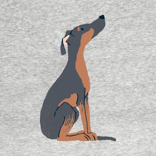 Doberman Illustration by JunkyDotCom